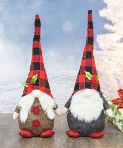 Red/Black Buffalo Plaid Gnome  (Choose Outfit)