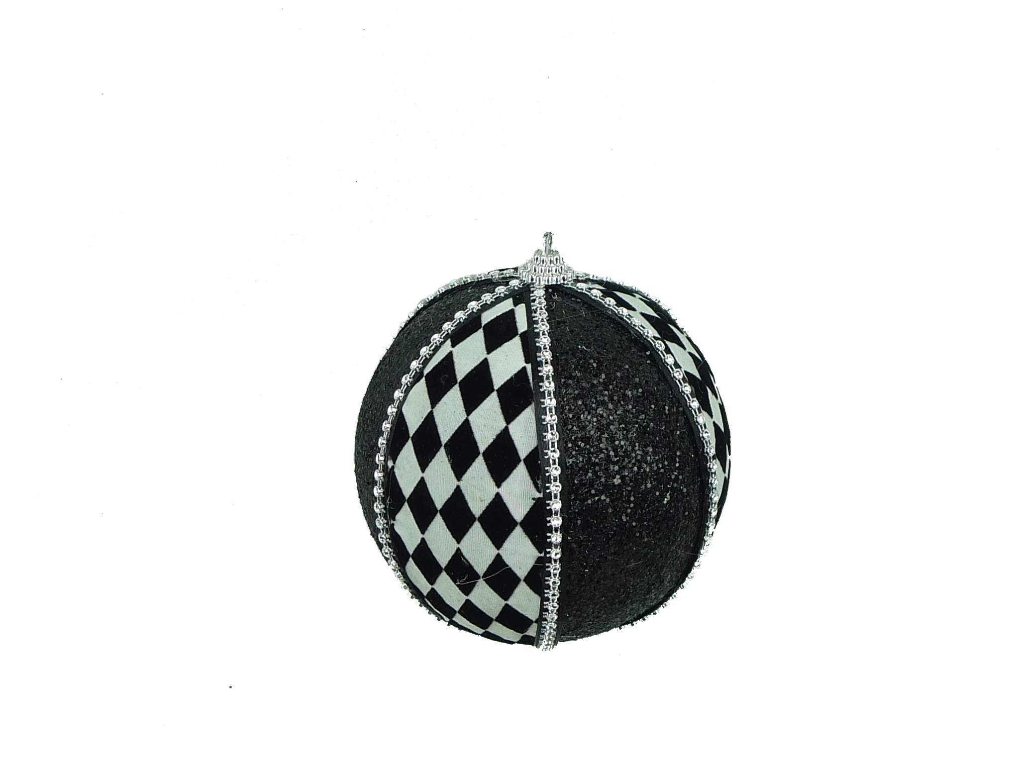 Harlequin Ornament Ball – 4″ Diameter