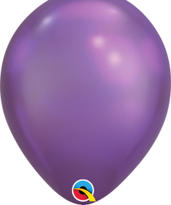 7 Inch Chrome Purple Latex Balloon