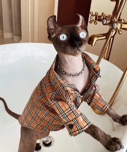 Cat Shirts for Cats-Burberry T-Shirt