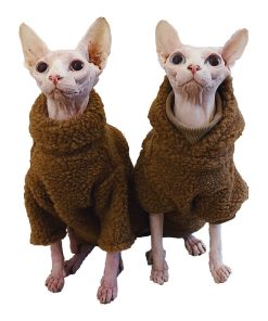 Cute Sweaters for Cats-Brown Turtleneck Sweater