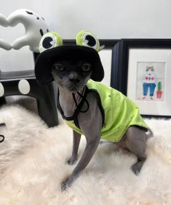 Green Hollow Tank Top with Frog Hat