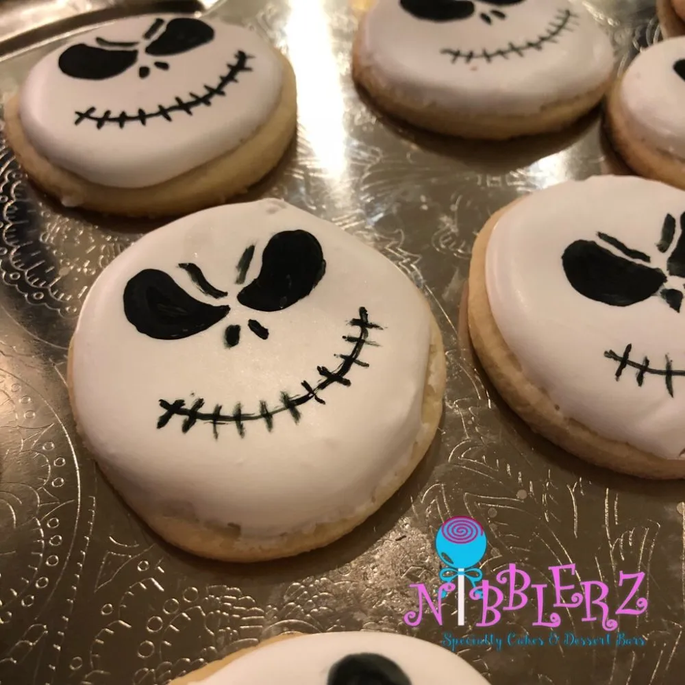 Jack Skellington Round Iced Cookies, Nightmare Before Christmas - Image 3