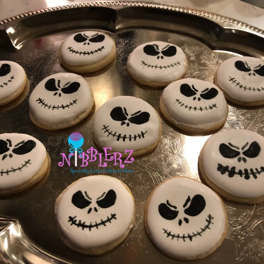Jack Skellington Round Iced Cookies, Nightmare Before Christmas - Image 4