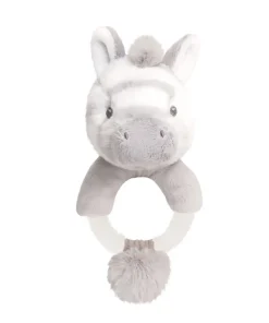 Keel Toys Keeleco Cuddle Zebra Ring Rattle 14cm