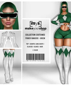 GREEN RANGER GIRL-COSTUMES-12523