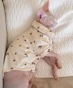 Sphynx Pajamas-Cute Pajamas for Cats, Milk and Purple