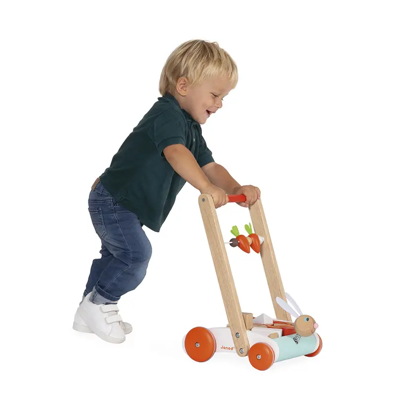 Janod Rabbit Block Cart - Image 6