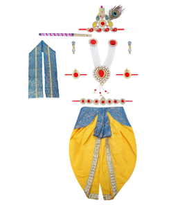 Krishna Dress for Baby Boy Kids Set of 10 Little Krishna Ji Kanha Janmasthmi Costume for Kids IMC39000-Yelfirozi