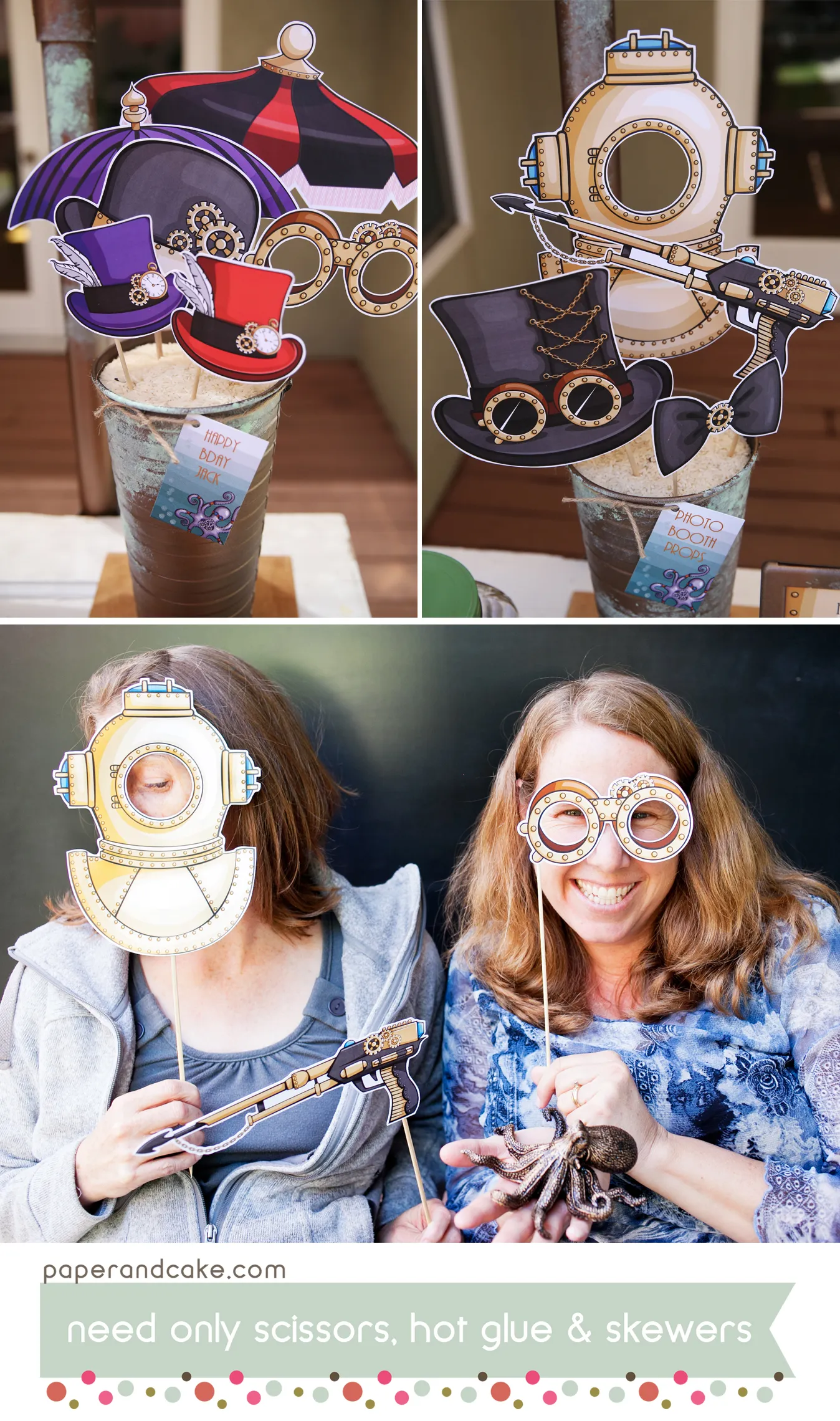 Marine Steampunk Printable Photo Booth Props - Image 3