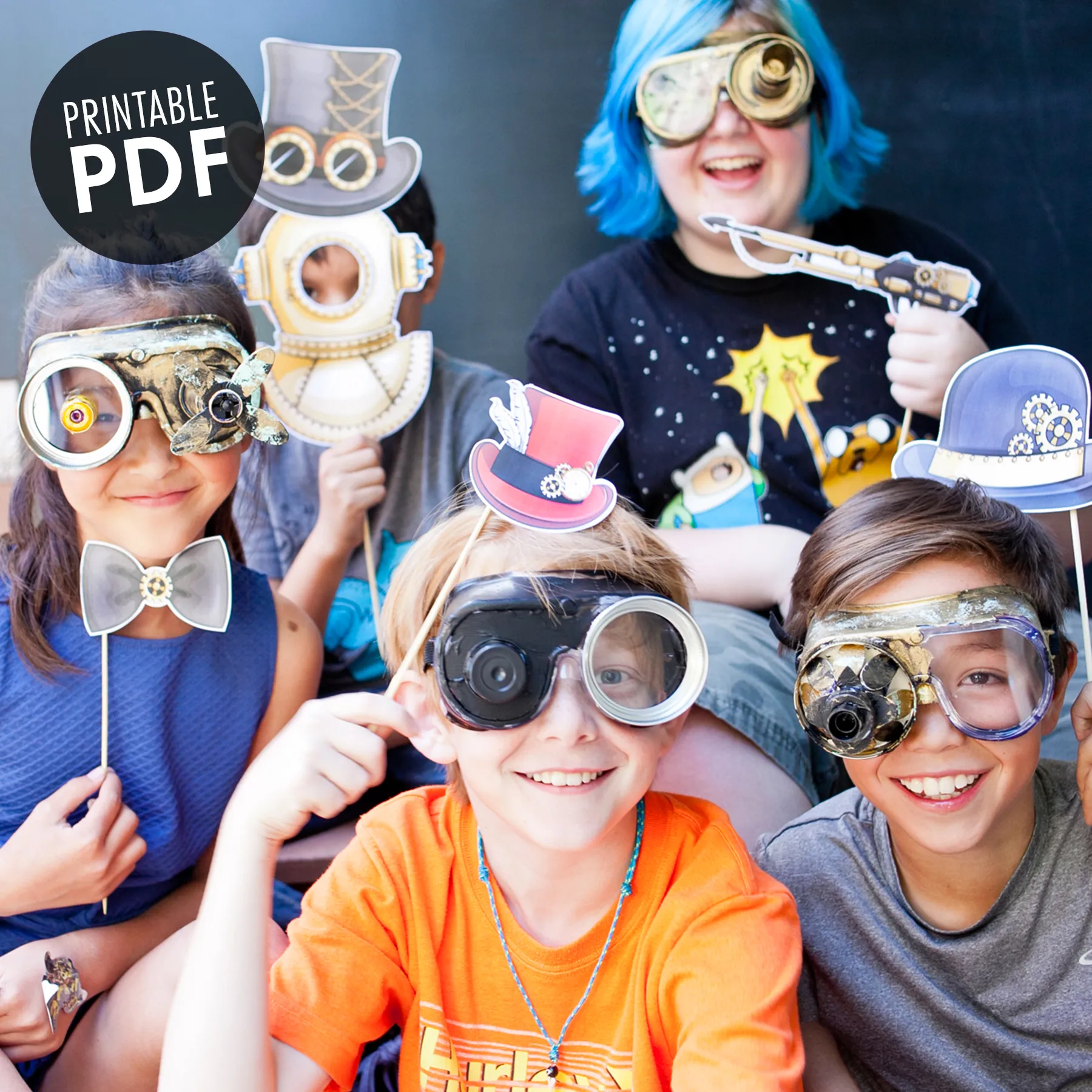 Marine Steampunk Printable Photo Booth Props
